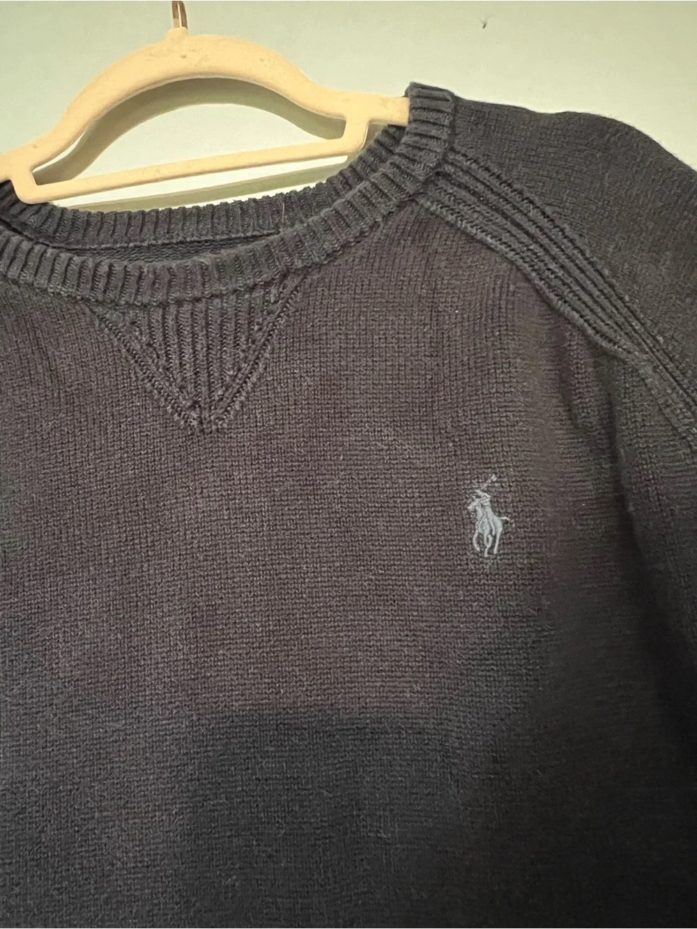 Polo by Ralph Lauren VTG Navy Crewneck Sweater, NO FLAWS